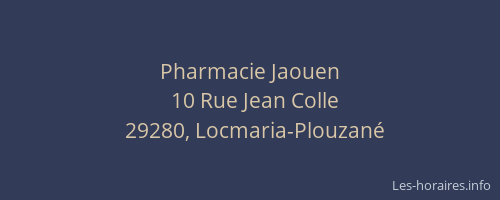 Pharmacie Jaouen