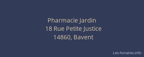 Pharmacie Jardin