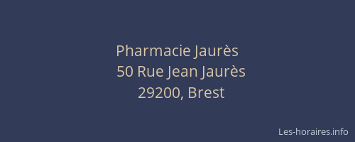 Pharmacie Jaurès