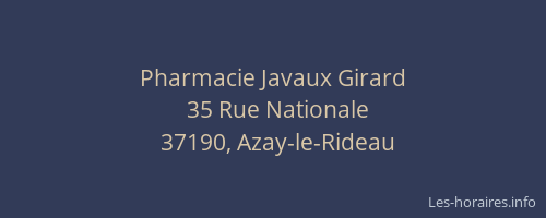 Pharmacie Javaux Girard