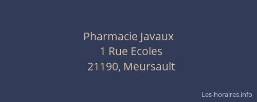 Pharmacie Javaux