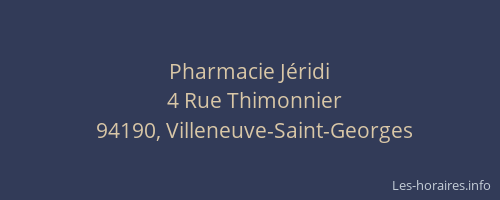Pharmacie J&eacute;ridi