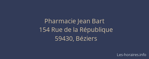Pharmacie Jean Bart