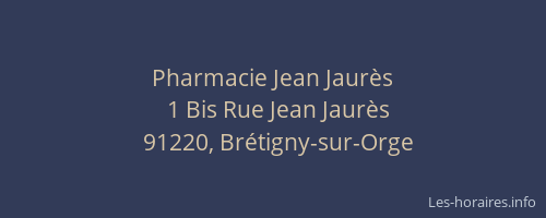 Pharmacie Jean Jaurès