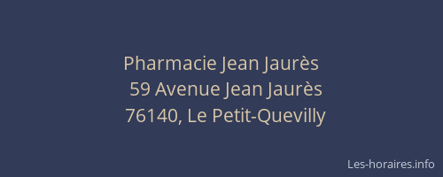Pharmacie Jean Jaurès
