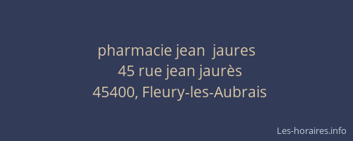 pharmacie jean  jaures
