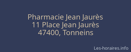 Pharmacie Jean Jaurès