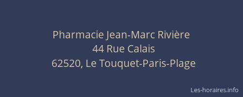 Pharmacie Jean-Marc Rivière
