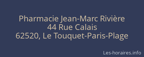 Pharmacie Jean-Marc Rivière