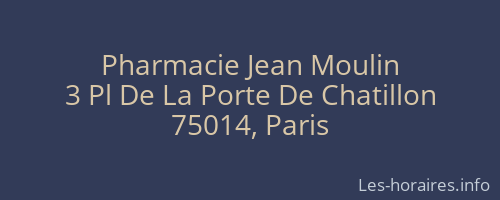 Pharmacie Jean Moulin