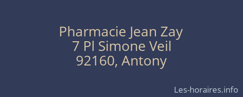 Pharmacie Jean Zay
