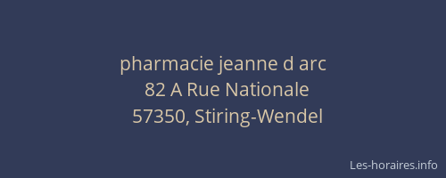 pharmacie jeanne d arc