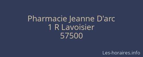 Pharmacie Jeanne D'arc