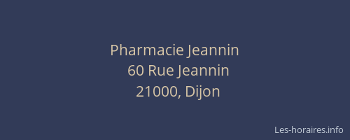 Pharmacie Jeannin