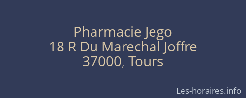 Pharmacie Jego