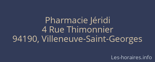Pharmacie Jéridi