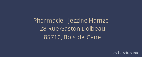 Pharmacie - Jezzine Hamze