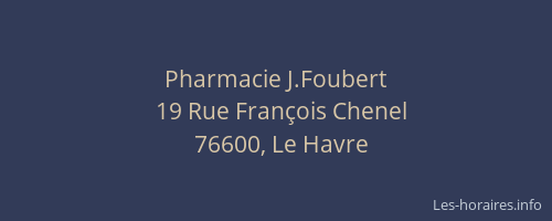 Pharmacie J.Foubert