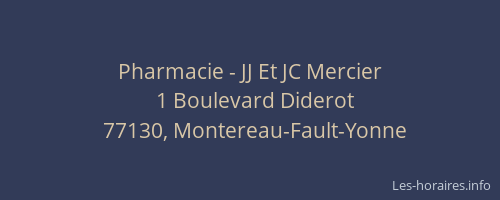 Pharmacie - JJ Et JC Mercier
