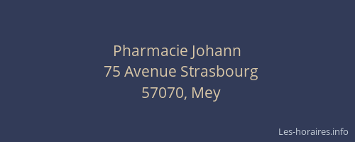 Pharmacie Johann