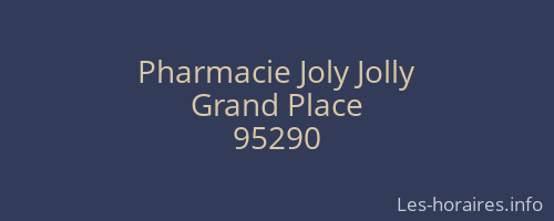 Pharmacie Joly Jolly