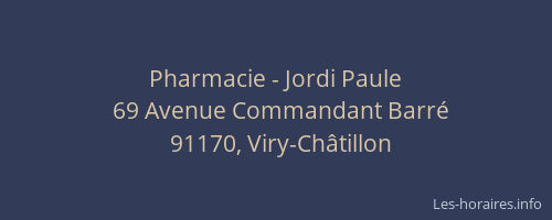 Pharmacie - Jordi Paule