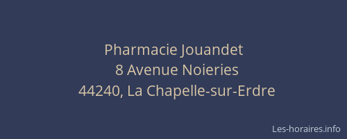 Pharmacie Jouandet