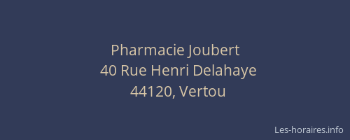 Pharmacie Joubert