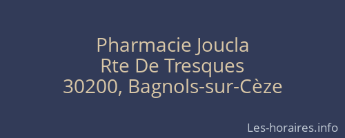 Pharmacie Joucla
