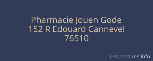 Pharmacie Jouen Gode