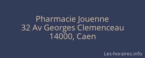 Pharmacie Jouenne