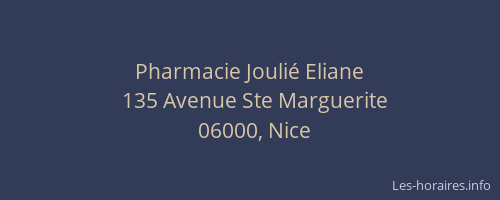 Pharmacie Joulié Eliane