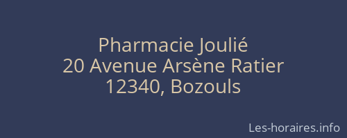 Pharmacie Joulié