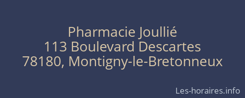Pharmacie Joullié