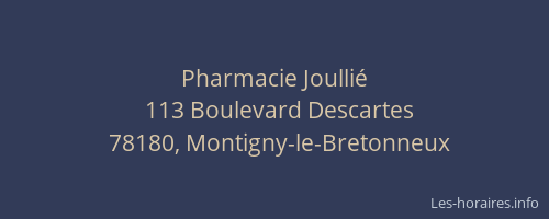Pharmacie Joulli&eacute;