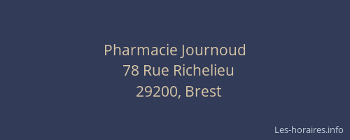 Pharmacie Journoud