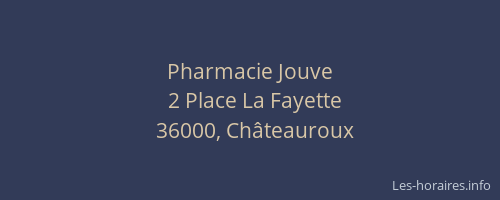 Pharmacie Jouve
