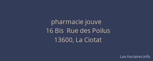 pharmacie jouve