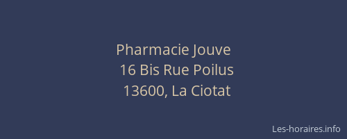 Pharmacie Jouve