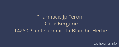 Pharmacie Jp Feron