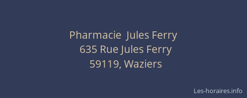 Pharmacie  Jules Ferry