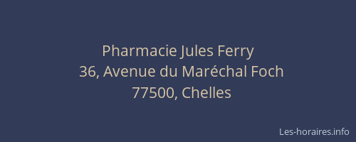 Pharmacie Jules Ferry
