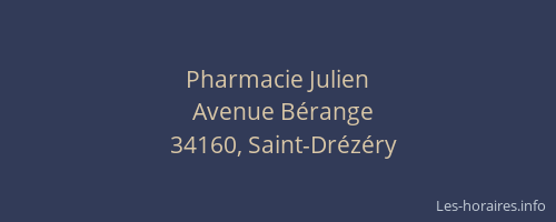Pharmacie Julien