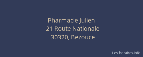 Pharmacie Julien