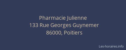 Pharmacie Julienne