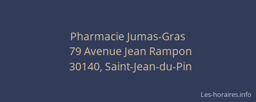 Pharmacie Jumas-Gras