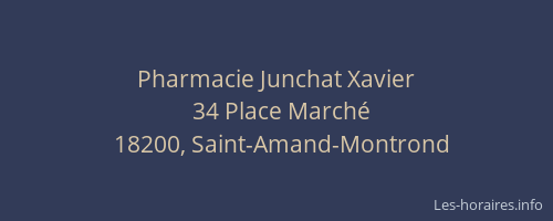 Pharmacie Junchat Xavier