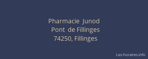 Pharmacie  Junod