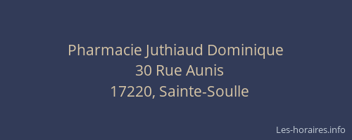Pharmacie Juthiaud Dominique