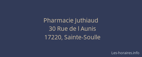 Pharmacie Juthiaud